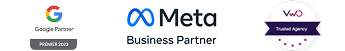 Google Premier Partner, Meta Business Partner, VWO Trusted Agency